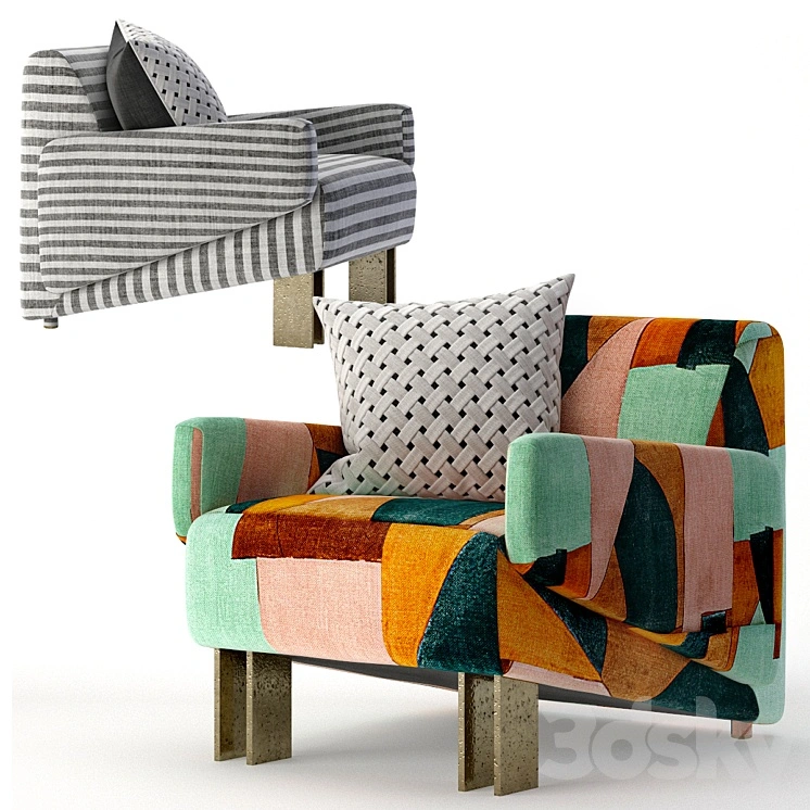 Kelly Wearstler Zephyr Club Chair 