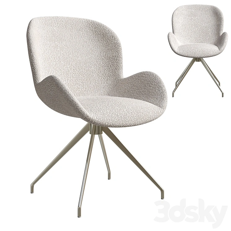 Boucle dining chair 