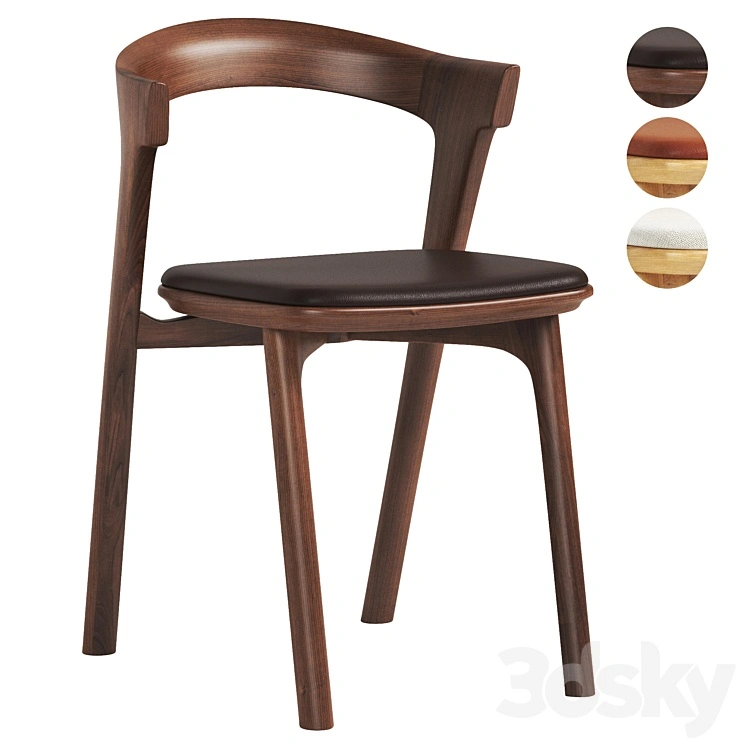 Bok Leather and Fabric Dining Chairs 