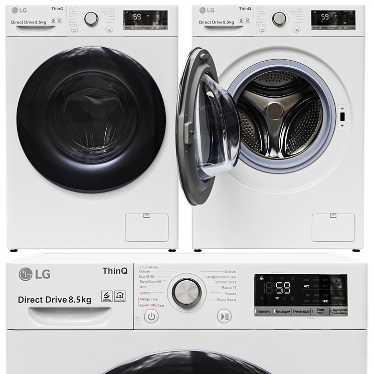 WASHING MACHINE LG F2V5GS0WT 