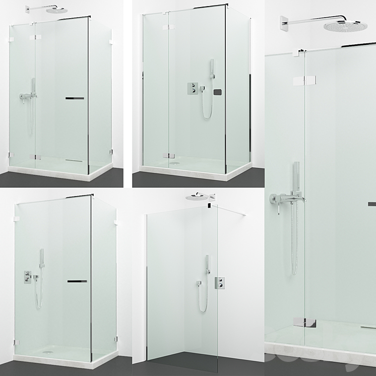SET OF SHOWER CABINS RADAWAY + GROHE 