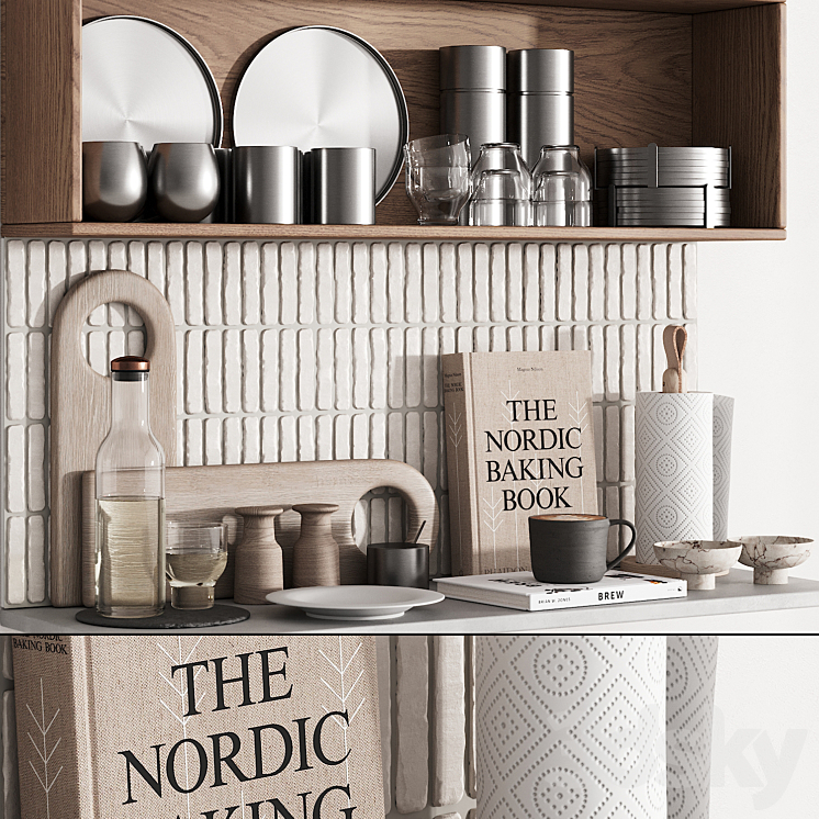 163 KITCHEN DECOR SET ACCESSORIES 06 SCANDI NORDIC MENU 01 