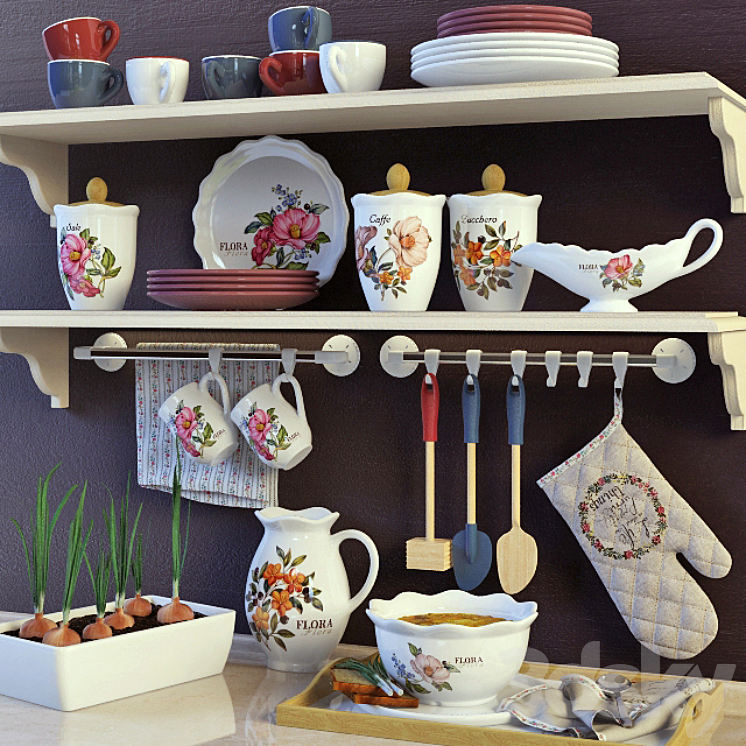 A SET OF KITCHEN 