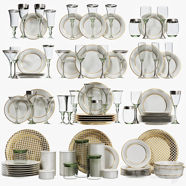CLASSIC GLASSES AND DISHES 