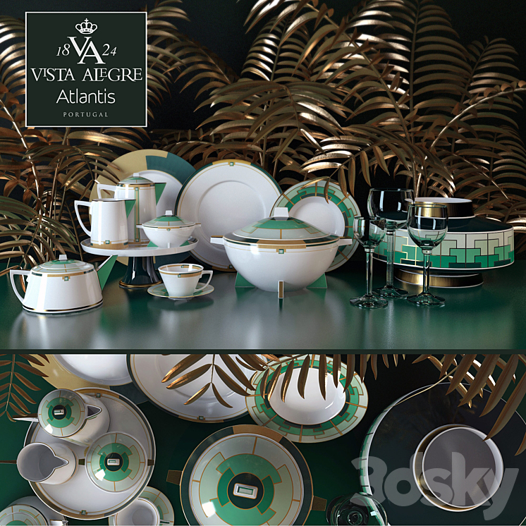 COOKWARE SET EMERALD FACTORY VISTA ALEGRE 