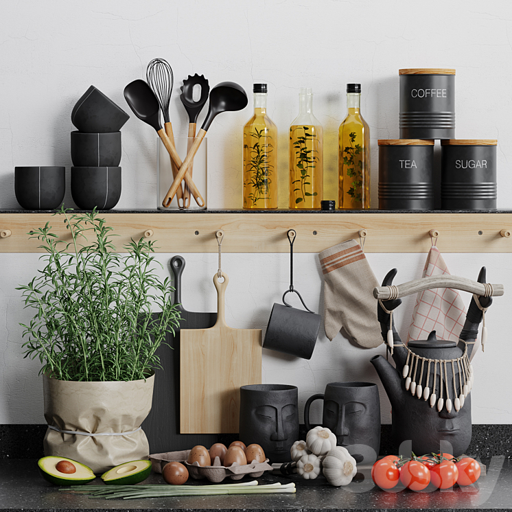 DECORATIVE KITCHEN SET 03 