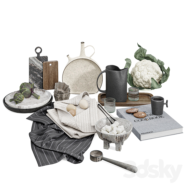 DECORATIVE SET FOR THE KITCHEN 
