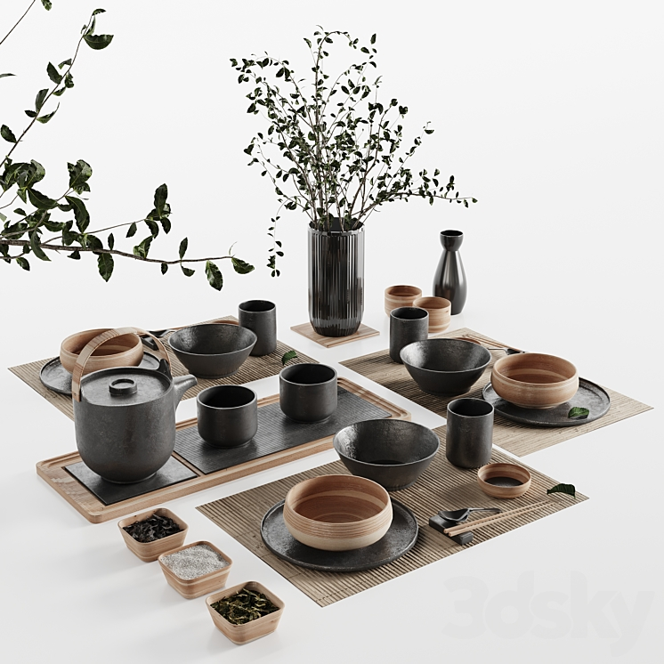 JAPANESE TABLEWARE SET 20 