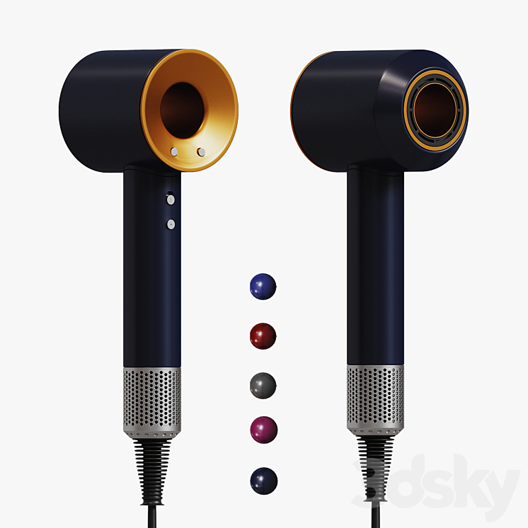 DYSON SUPERSONIC HAIR DRYER WITH ATTACHMENTS 
