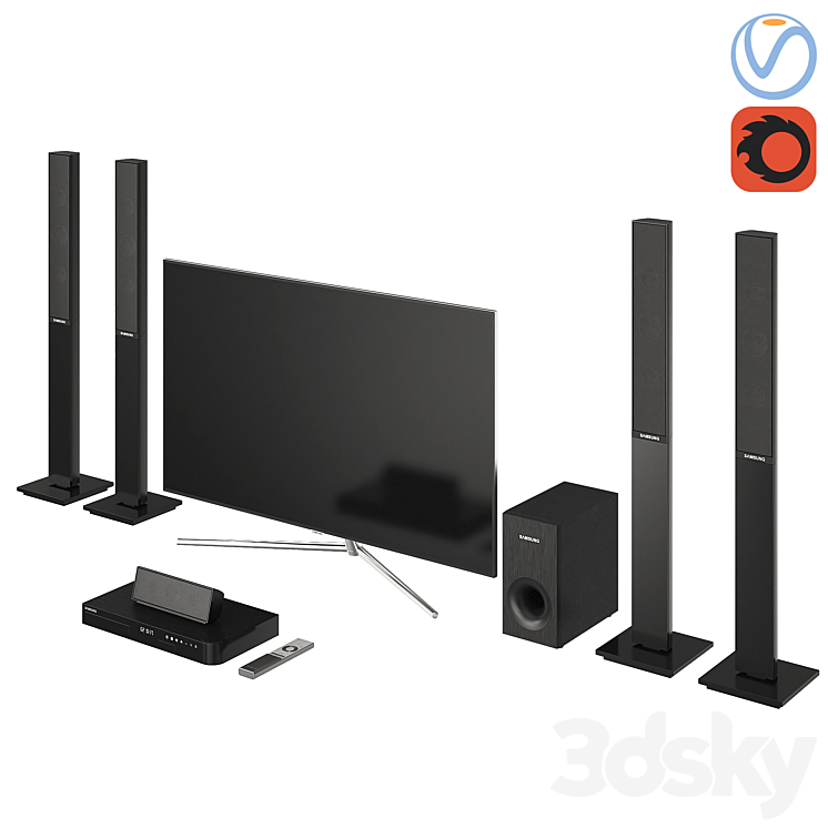 SAMSUNG TV QLED HOME CINEMA BLU RAY 1 