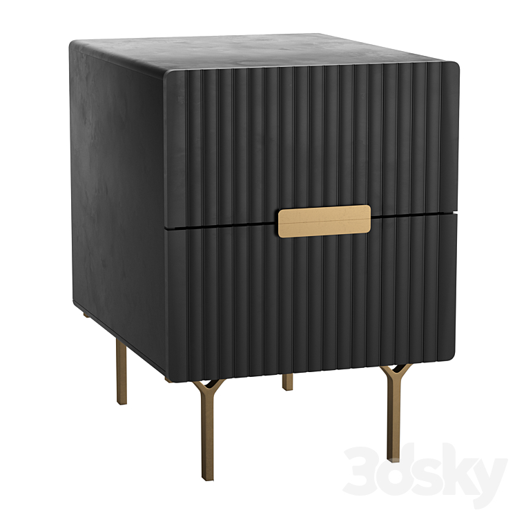BEDSIDE TABLE GRAY 