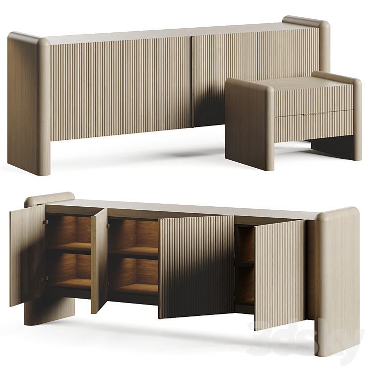 CARLYLE COLLECTIVE ELEMENTS 61 WOOD CREDENZA 