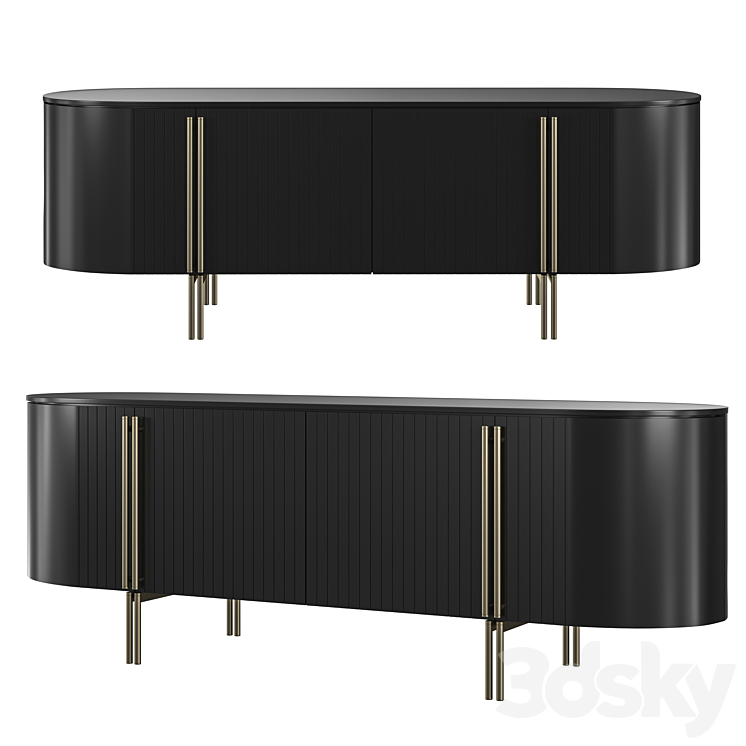 CHEST OF DRAWERS BLUSH BLACK 