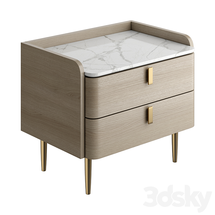 LIGHT LUXURY BEDSIDE TABLE 