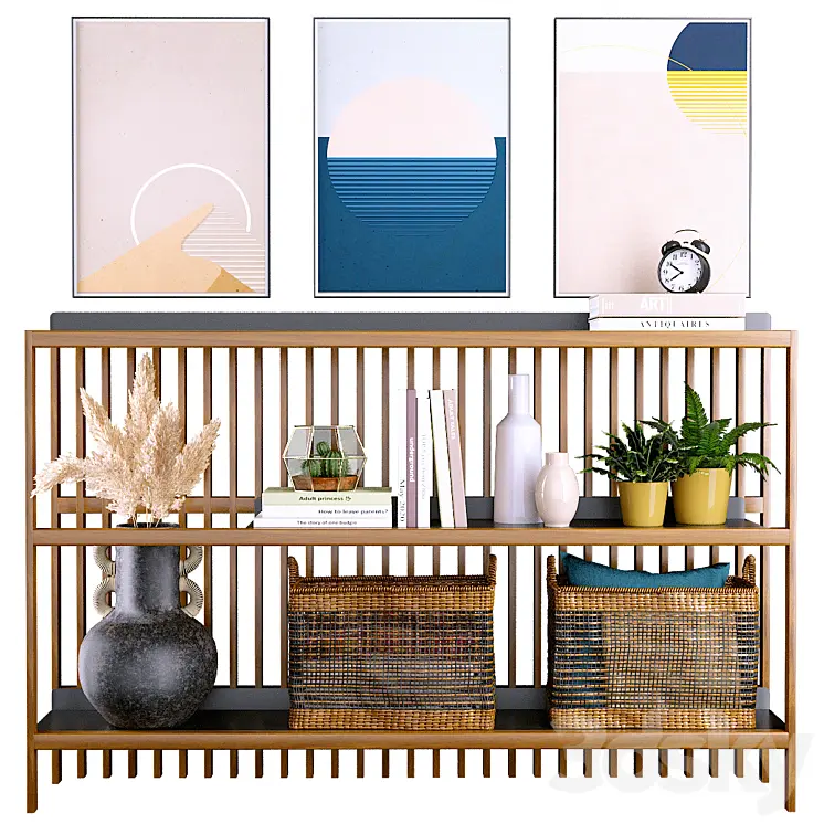 CONSOLE WITH DECOR JAC LAREDOUTE 