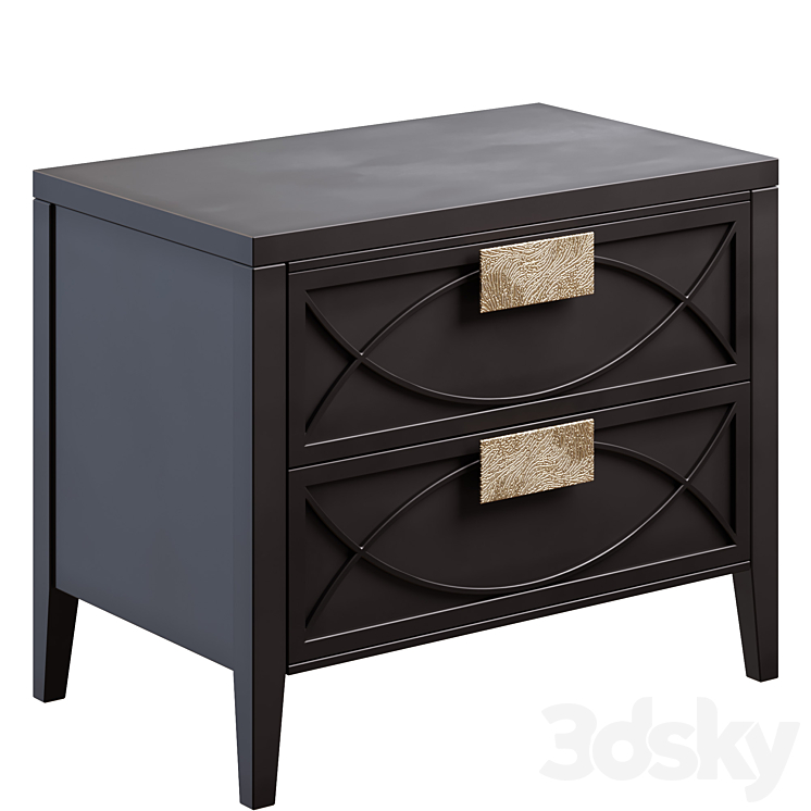 NIGHTSTAND AMELIE BLACK NIGHTSTAND 