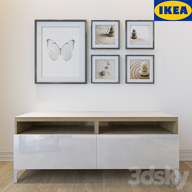 NIGHTSTAND IKEA BESTO WITH PICTURES 