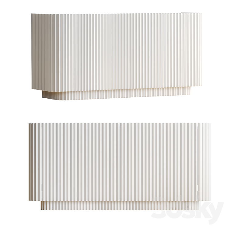SB2 TRUFFLE WHITE CREDENZA 
