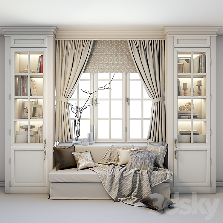 SOFT_AREA_AT_THE_WINDOW_A_SOFA_WITH_PILLOWS_BLANKETS_CURTAINS_CABINETS 