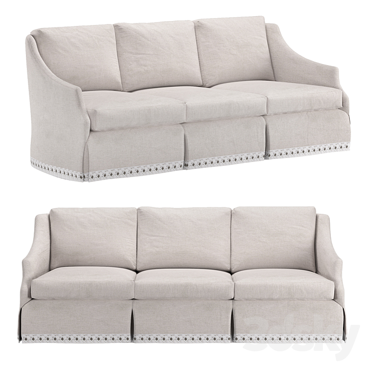 FIORA WATERFALL SKIRT SOFA V955W S 