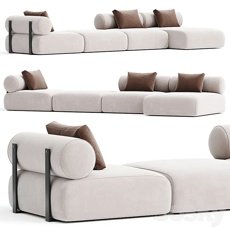 CONTEMPORARY MODULAR SYSTEM BLACK STEEL 