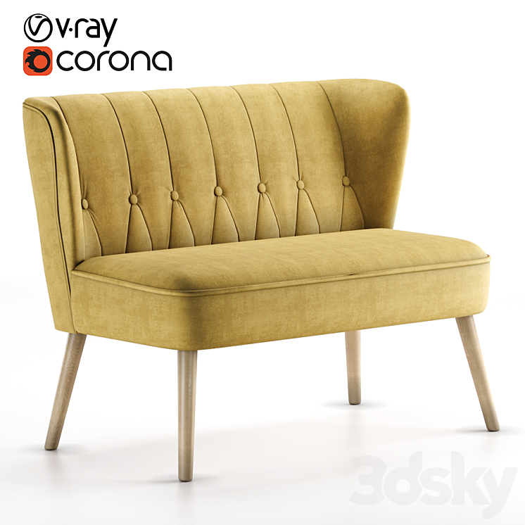 COUCH FORNEY BARHAT AMBER 