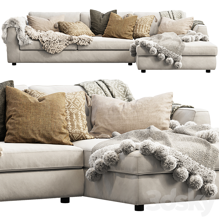EQ3 CELLO SECTIONAL SOFA 