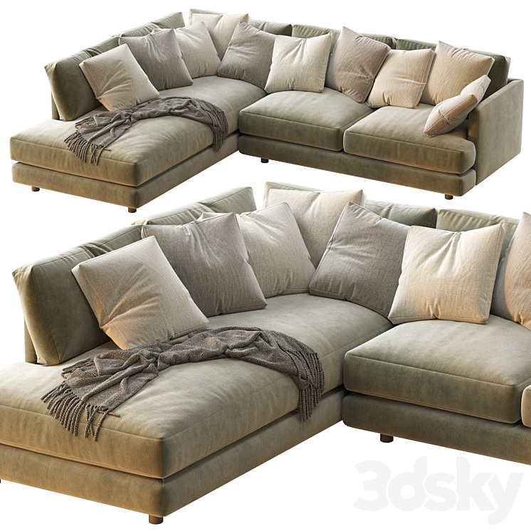 HAVEN 2 PIECE TERMINAL CHAISE SECTIONA 