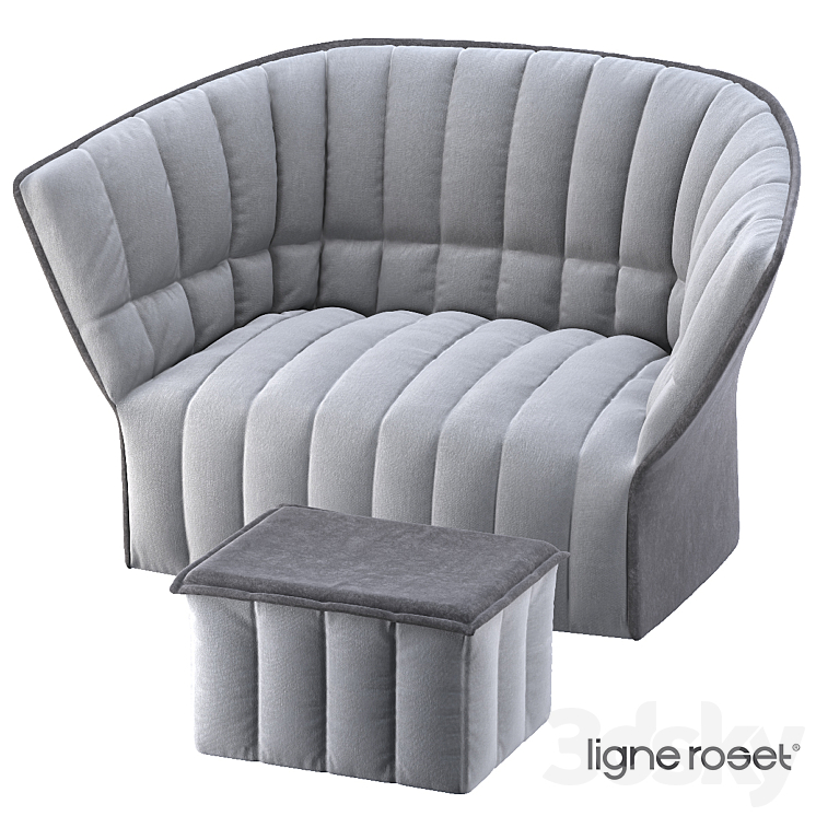 LIGNE ROSET MOEL SOFA AMP POUF 