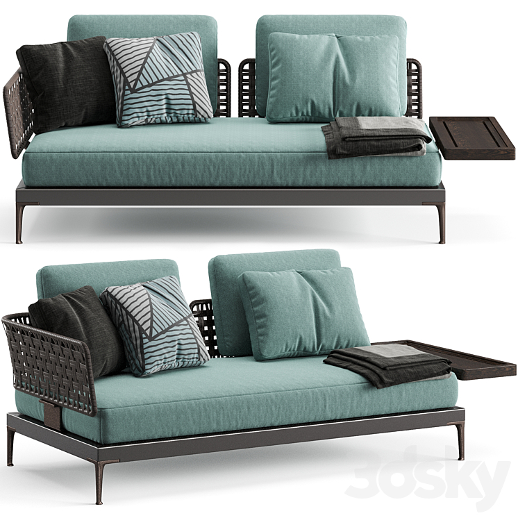 MINOTTI PATIO SOFA WITH TOP 