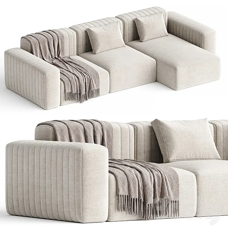 RIF SOFA WITH CHAISE LONGUE NORR11 