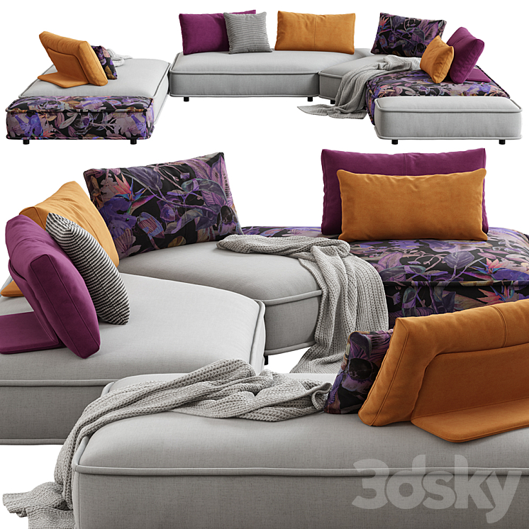 ROCHE BOBOIS ESCAPADE CORNER SOFA 