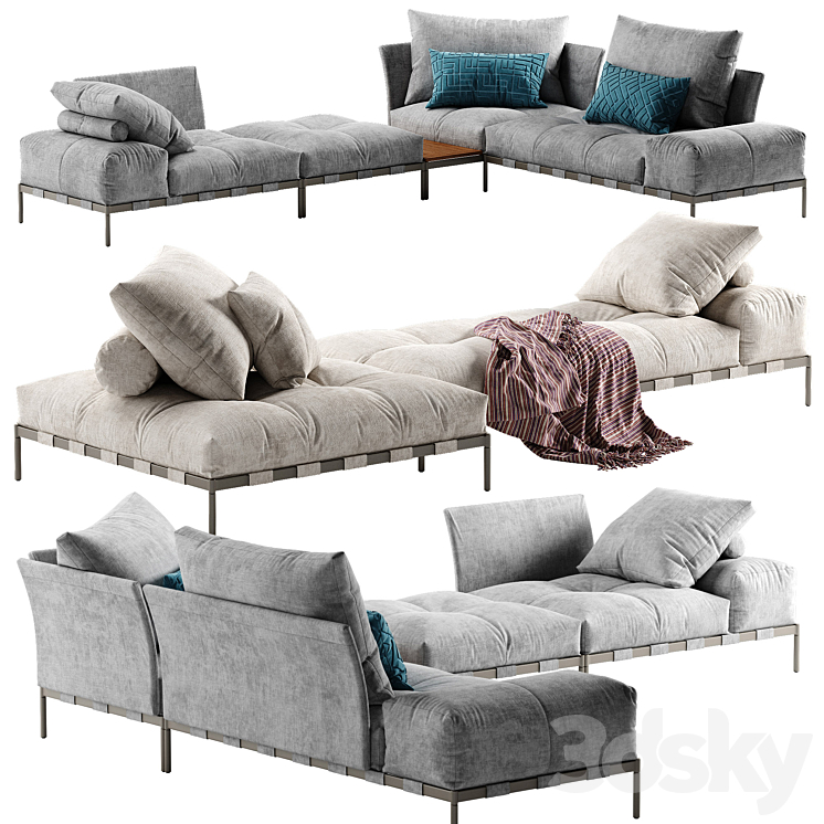 SABA ITALIA PIXEL LIGHT SOFA SET 4 