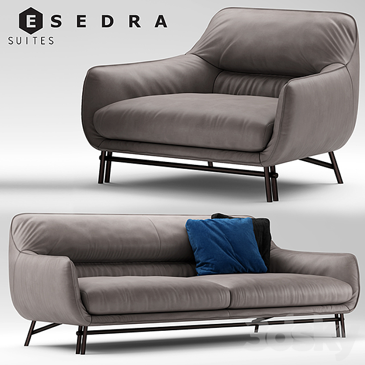 SOFA AND ARMCHAIR ESEDRA PROSPETTIVE VENICE SOFA 