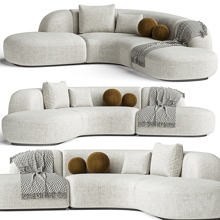 SOFA EICHHOLTZ SOFA BJORN BOUCLE SAND 