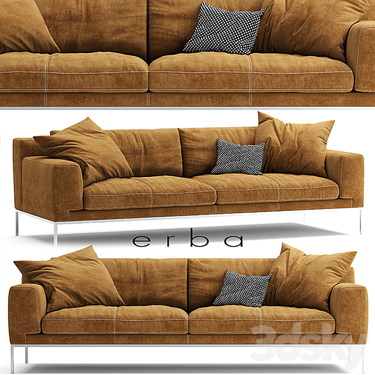 SOFA ERBA ITALIA EDIZIONE SECTIONAL SOFA 