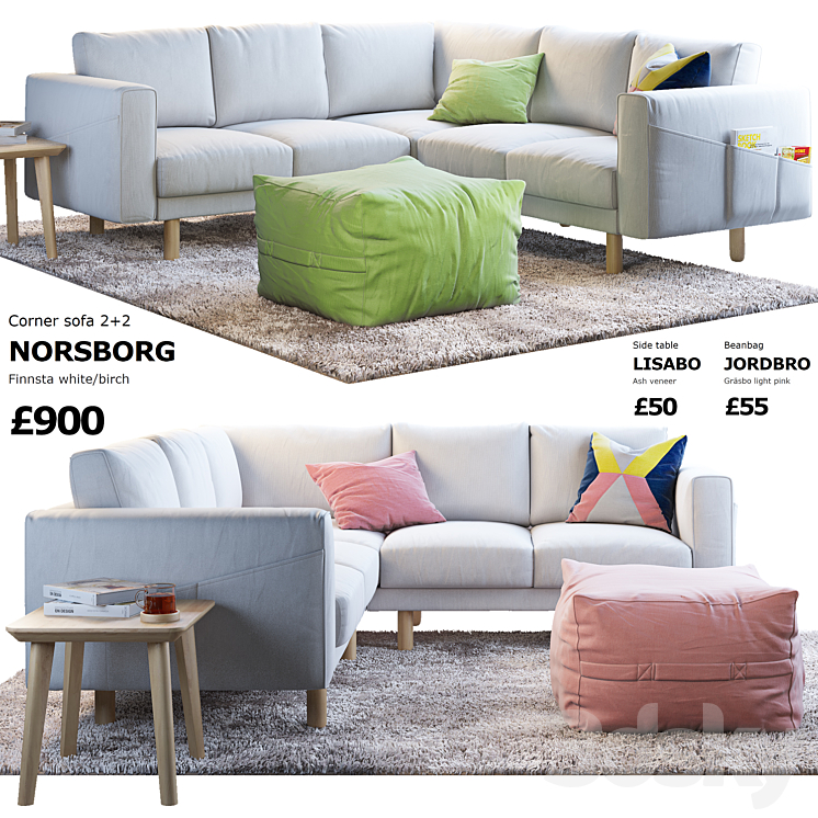 SOFA IKEA NORSBORG 4 ANGULAR 
