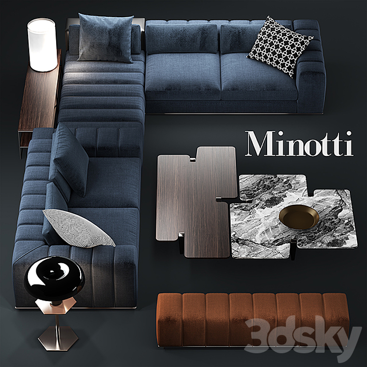 SOFA MINOTTI FREEMAN SEATING SYSTEM 
