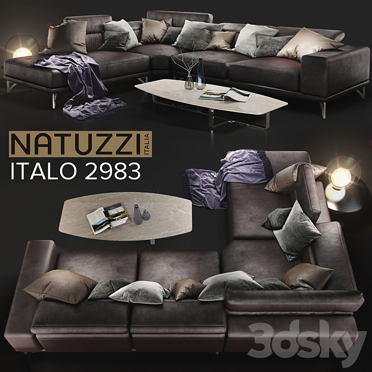SOFA NATUZZI ITALO 2983 