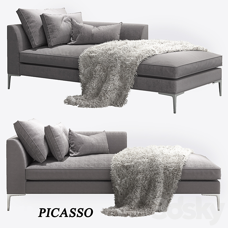 THE SOFA AND CHAIR COMPANY PICASSO CHAISE LOUNGE 