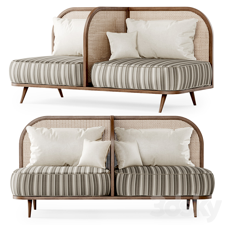 TWO SEATER RESTAURANT SOFA TS2 DOUBLE SOFA 