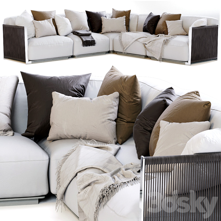 VULCANO FLEXFORM OUTDOOR SOFA 1 