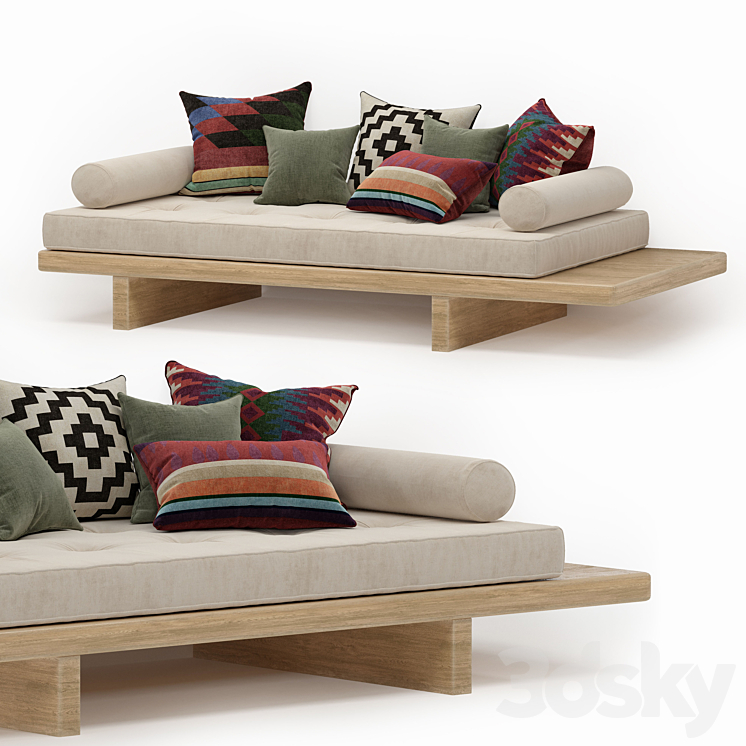 WOODEN DIVAN 
