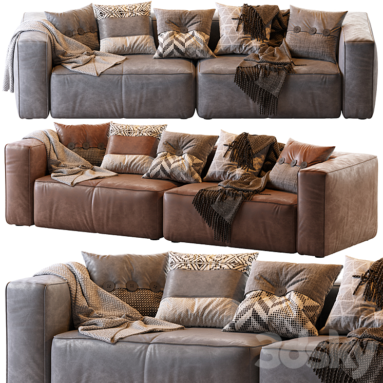 МELLO TAOS BROWN RIGHT ARM CORNER SECTIONAL 