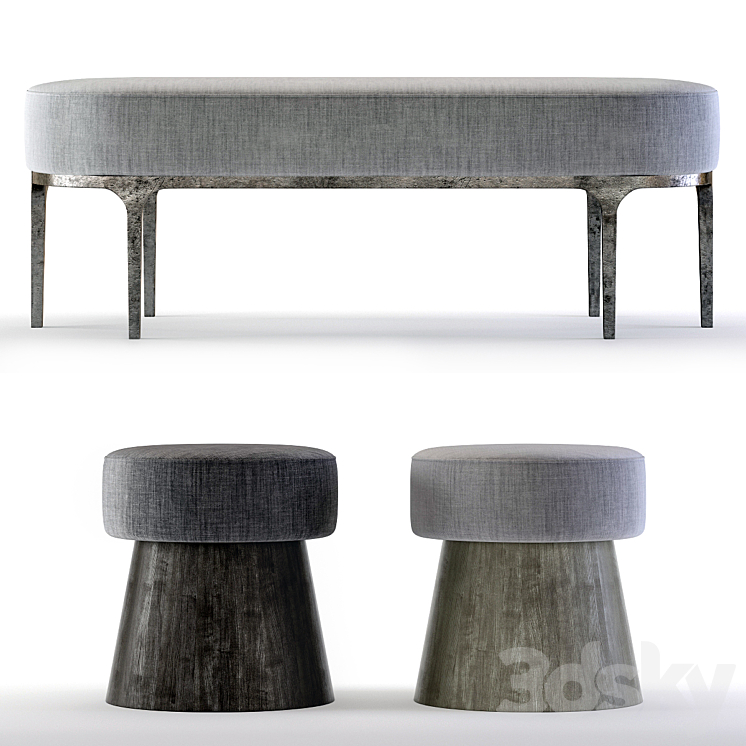 BERNHARDT LINEA BENCHES 