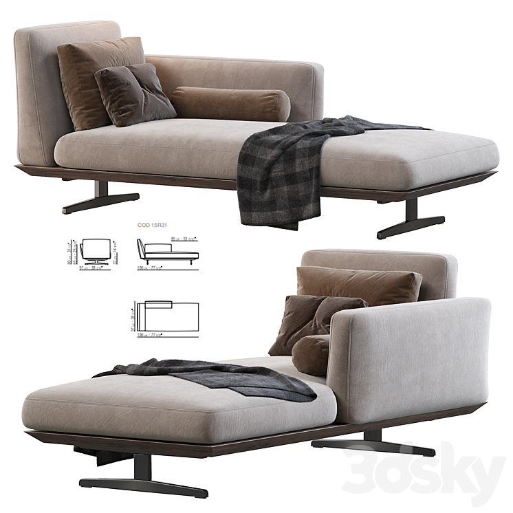 EVERGREEN CHAISE LONGUE 