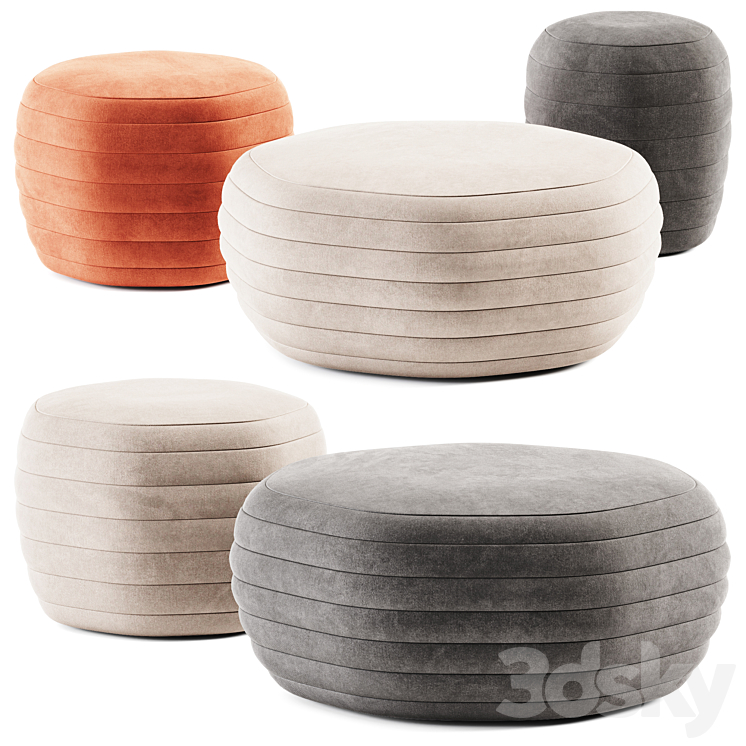 GALEATA ROUND POUF PAOLA ZANI POUF 