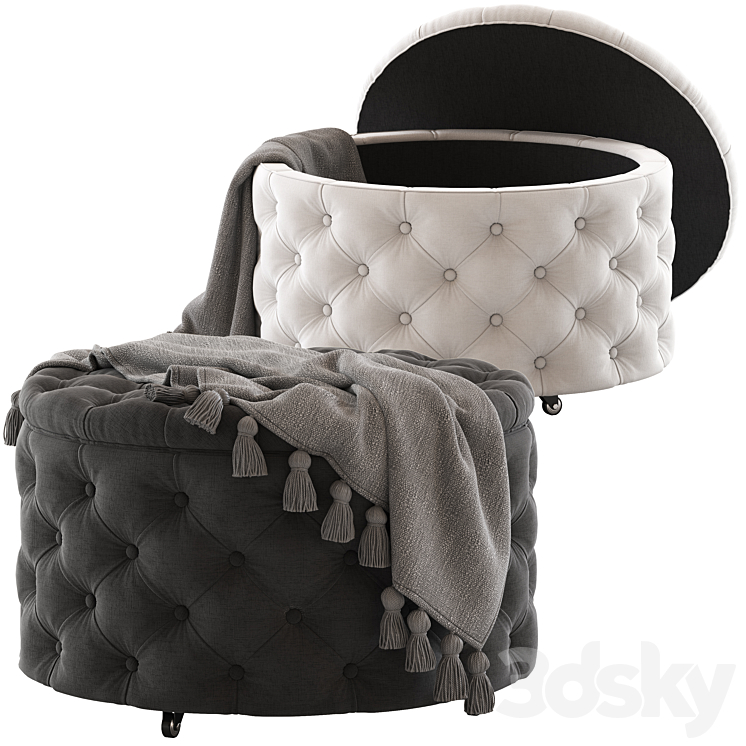 HYDE PARK HOME JESSICA OTTOMAN 