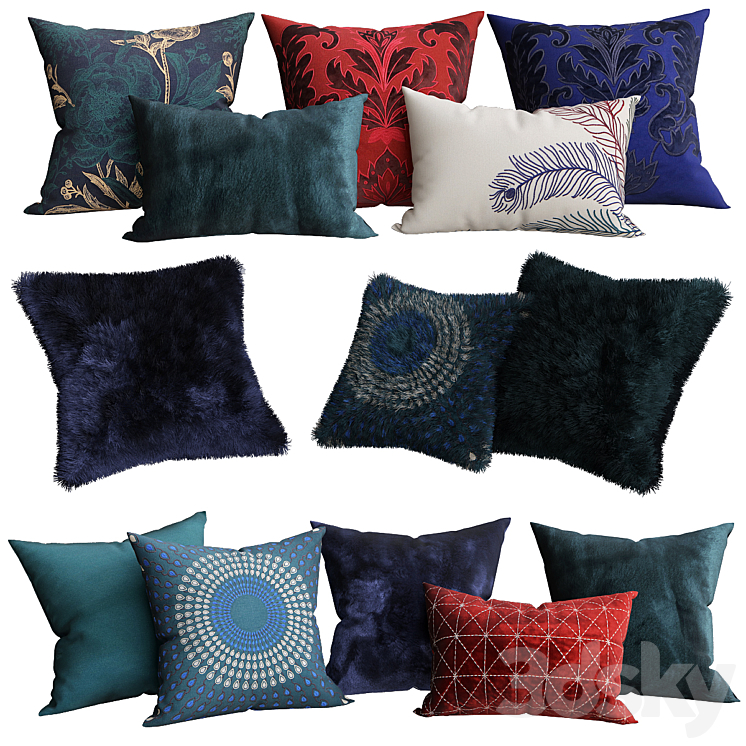 JEWEL TONE DECORATIVE PILLOW COLLECTION 