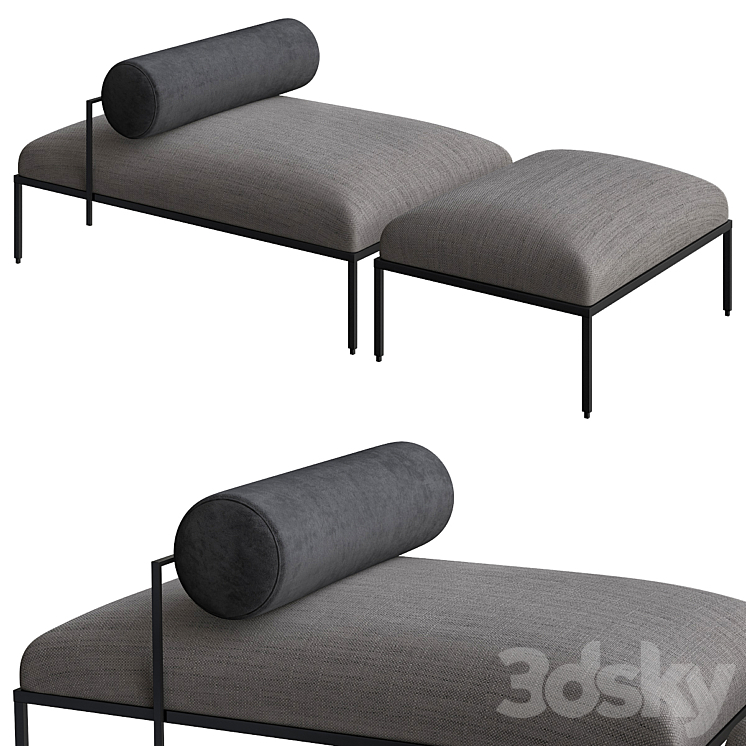 OLY GALLOTTI RADICE BENCH POUF 